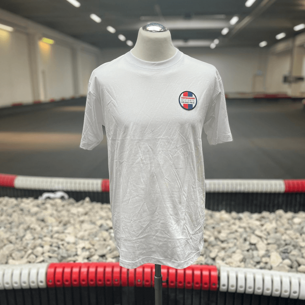 CHGP T-shirt med vævet mærke (Hvid)